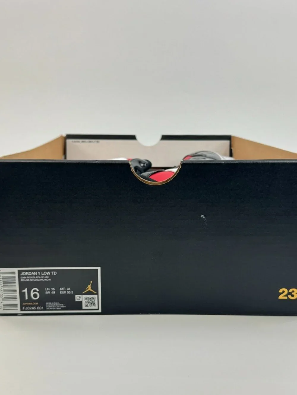 Jordan 1 Low TD 'Bred Toe' FJ6245-601 Football Cleats Multi Size
